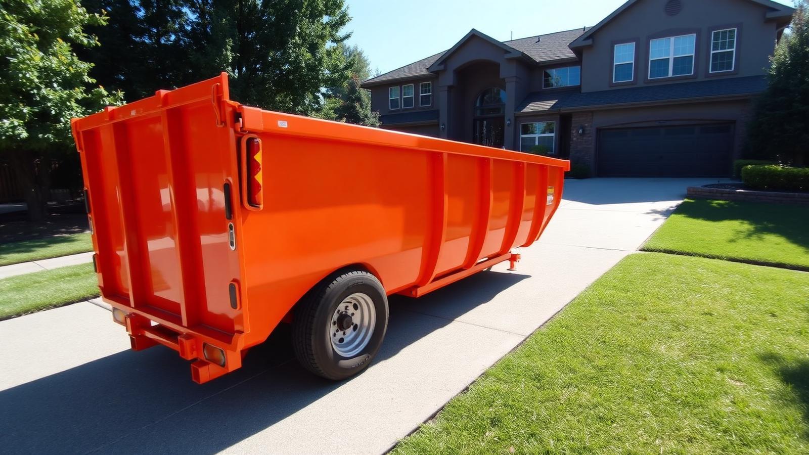 Construction Dumpster Rental project with roll-off container in Northern Kentucky